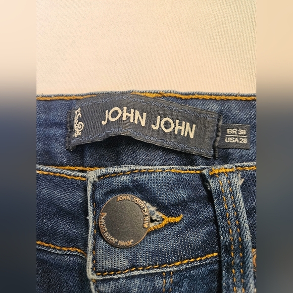 JOHN JOHN- Jeans Women's 28 Blue Denim Riped - Picture 8 of 11